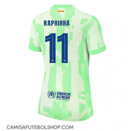 Camisa de time de futebol Barcelona Raphinha Belloli #11 Replicas 3º Equipamento Feminina 2024-25 Manga Curta